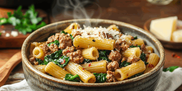 Rustic Lamb And Spinach Florentine Pasta Delight 4 Lamb Mince And Spinach Florentine Pasta