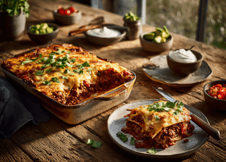 Beef Mince Quesadilla Casserole