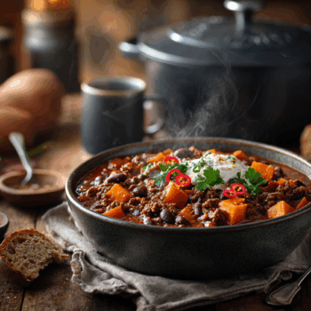 Beef Mince And Sweet Potato Chili