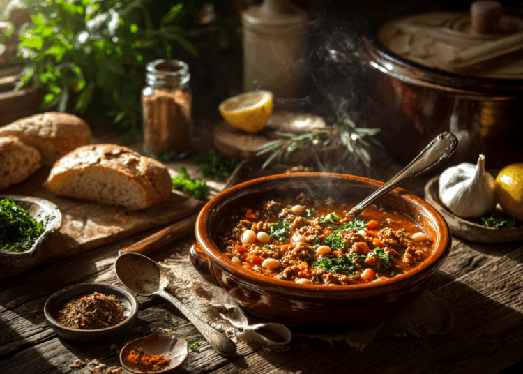 Minced Lamb And White Bean Chili