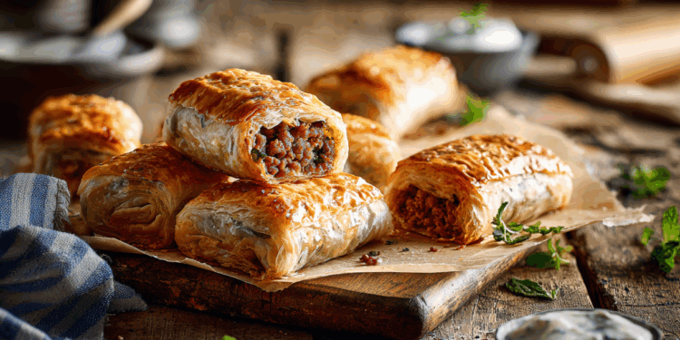 Lamb Mince And Mint Sausage Rolls