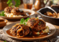 Bbq Minced Beef Rissoles With Gravy2
