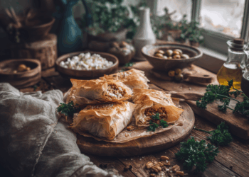 Minced Lamb And Feta Bougatsa
