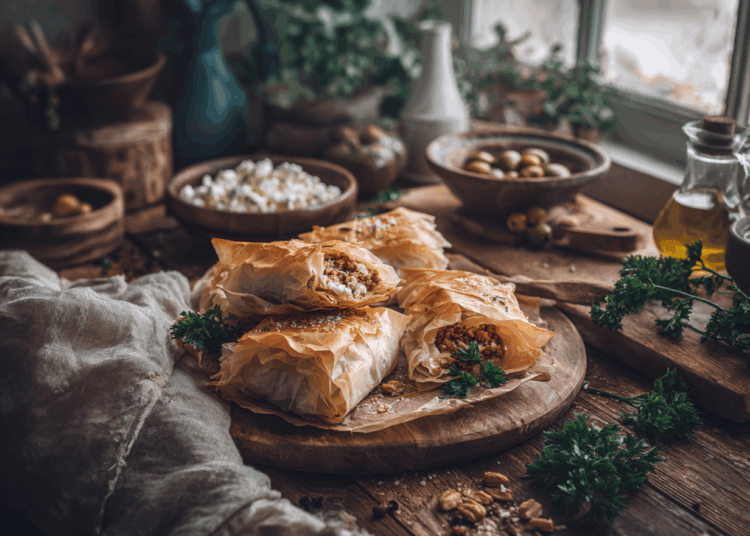 Minced Lamb And Feta Bougatsa