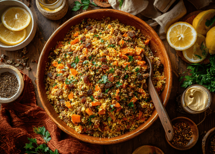 Minced Lamb And Carrot Couscous