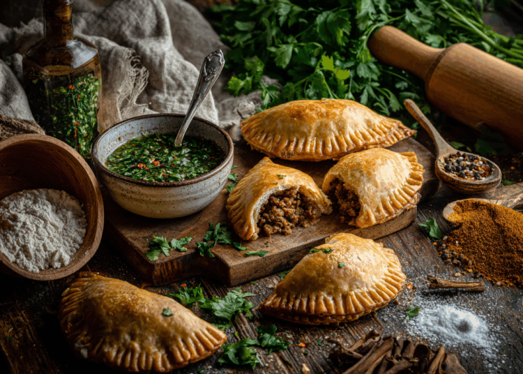 Minced Lamb Empanadas With Chimichurri