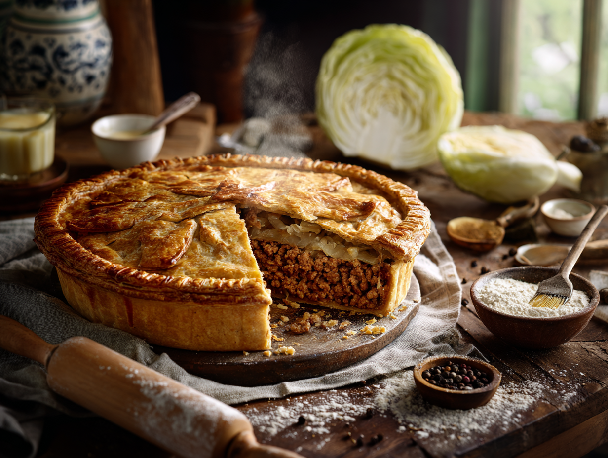 Minced Pork Norwegian Fårikål Pie