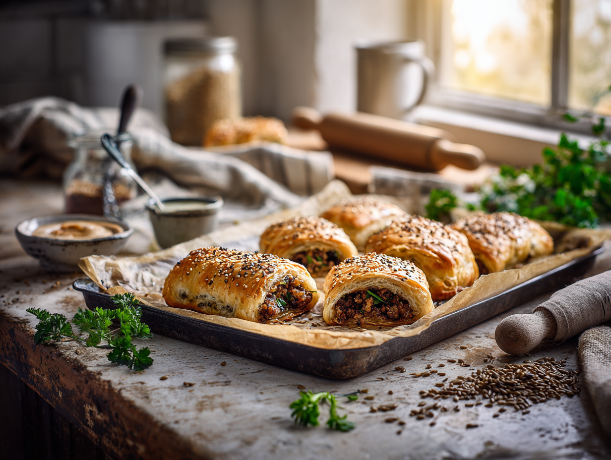 Pork Mince And Wattleseed Sausage Rolls