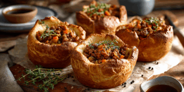 Pork Mince Stuffed Yorkshire Pudding