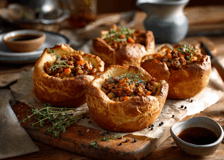 Pork Mince Stuffed Yorkshire Pudding
