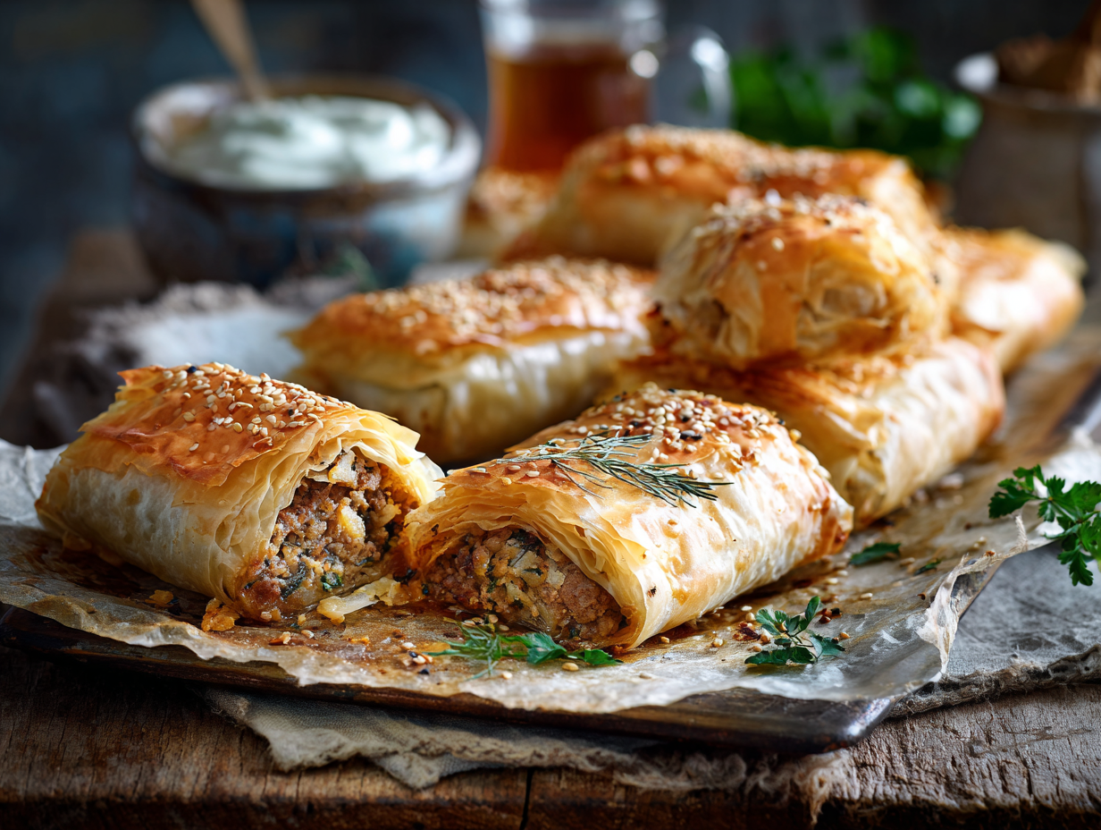 Pork Mince And Herb Borek2