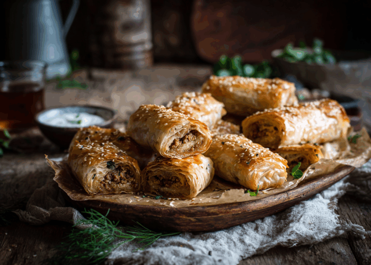 Pork Mince And Herb Borek
