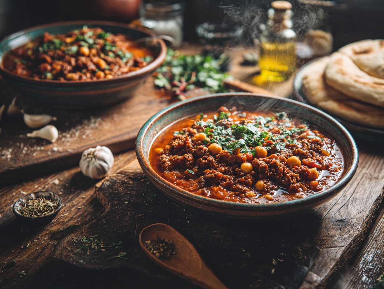 Moroccan Beef Mince And Chickpea Stew