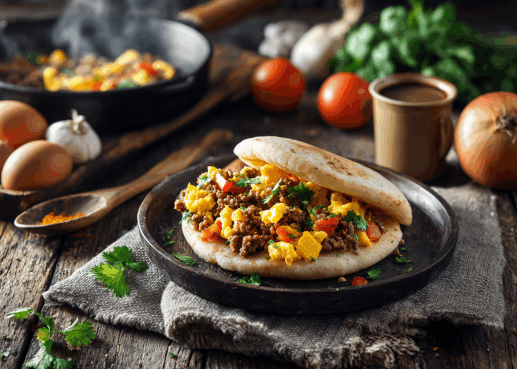 Minced Pork Perico Arepa Filling