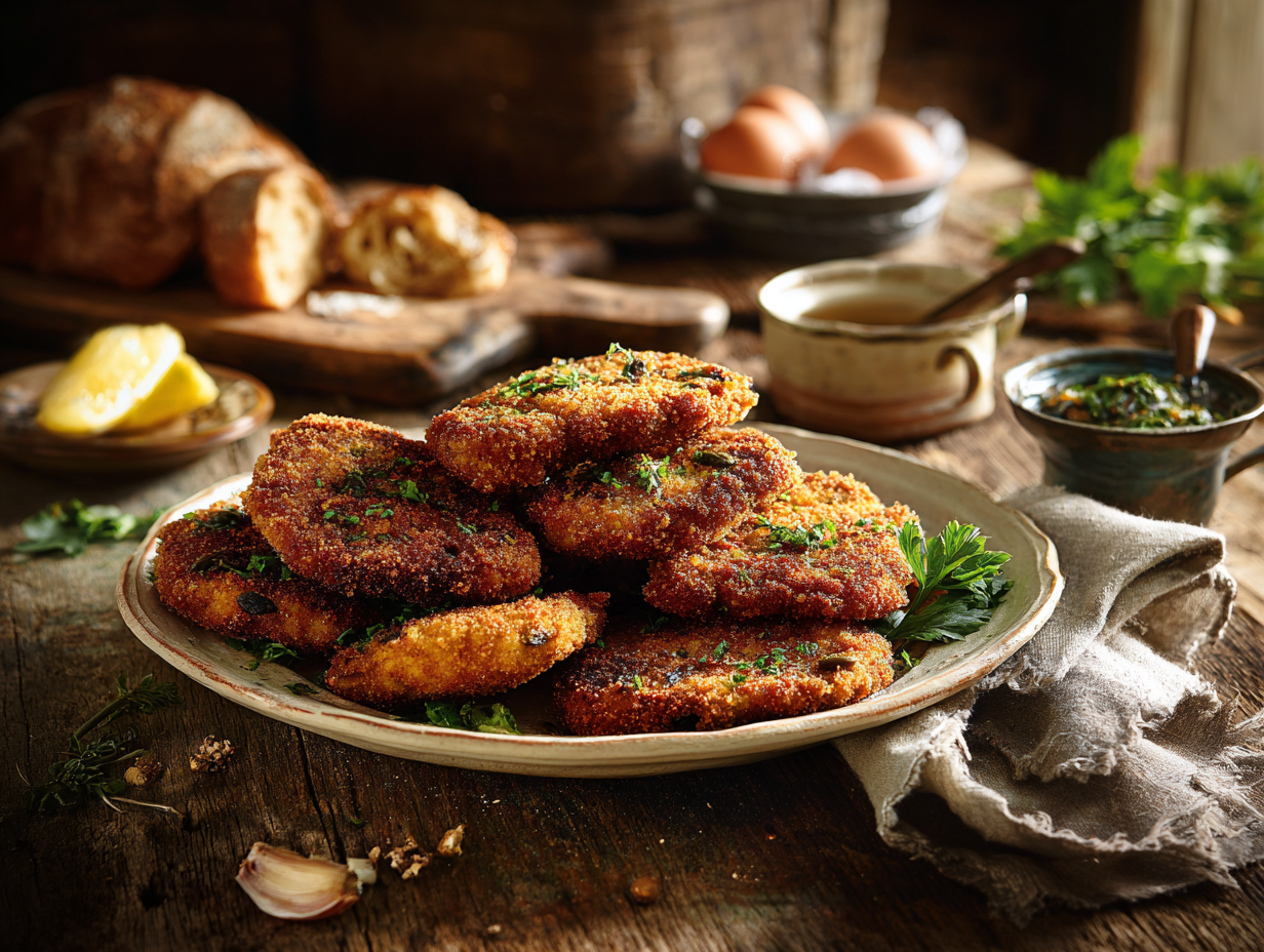 Beef Mince And Olive Milanesas De Carne