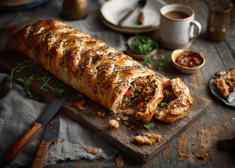 Chilli Mince Pork Sausage Plait