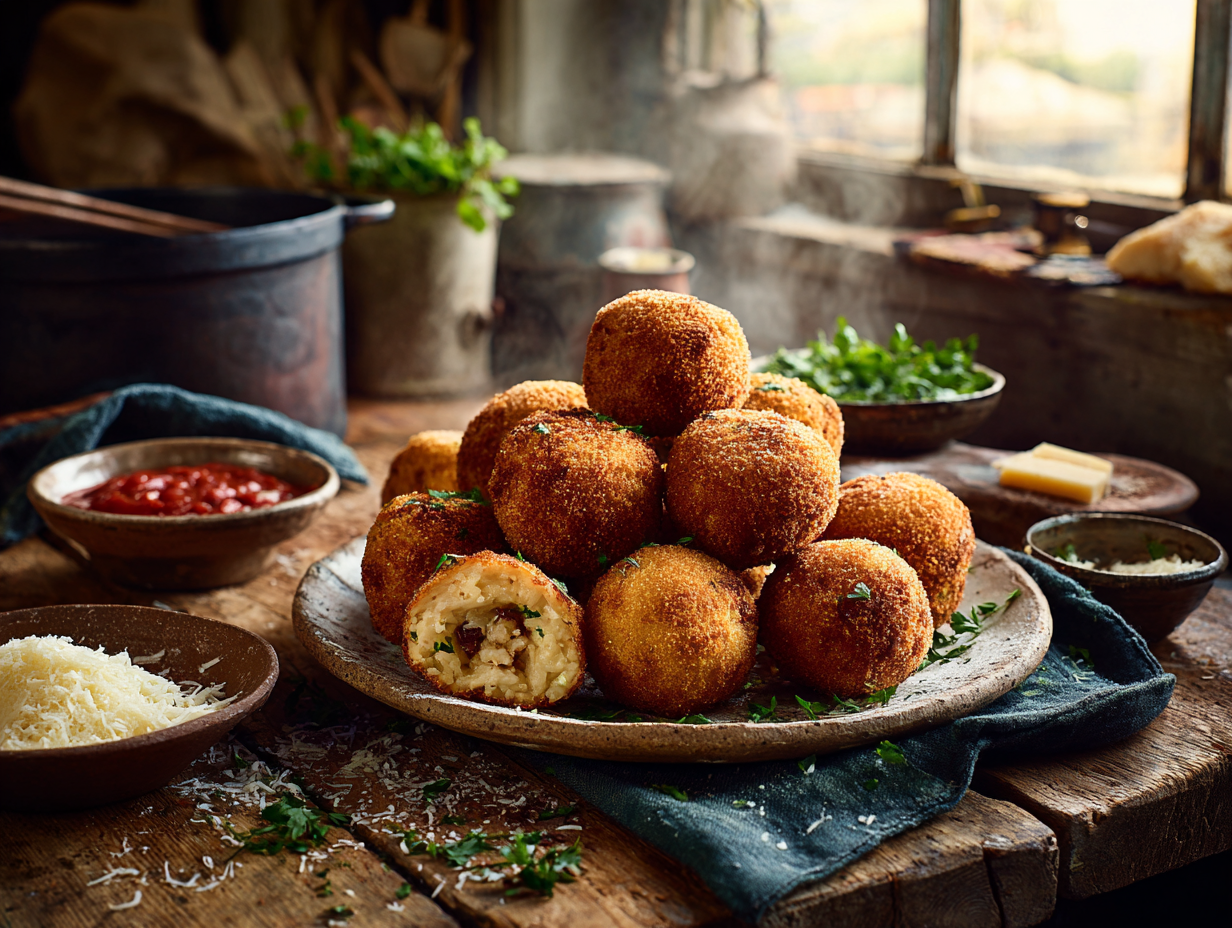 Pork Mince Stuffed Arancini