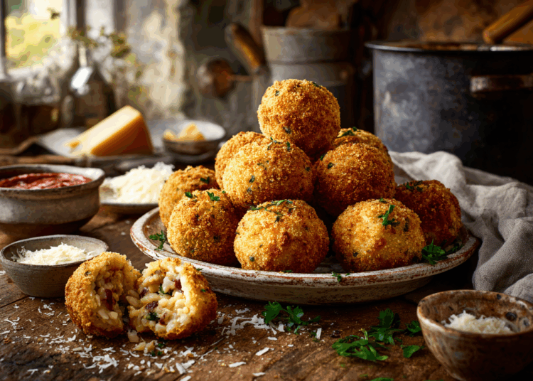 Pork Mince Stuffed Arancini