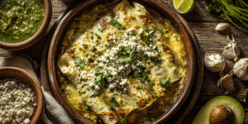 Enchiladas Verdes De Pollo