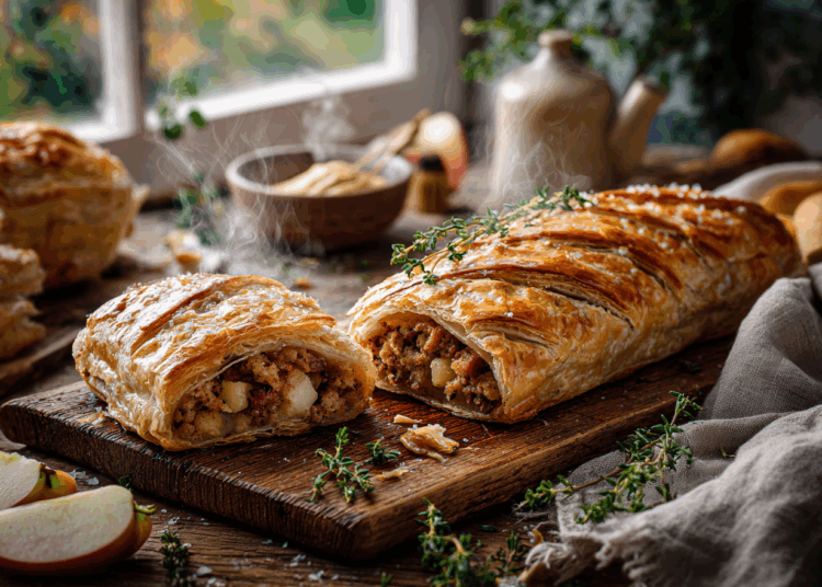 Minced Pork, Apple, And Thyme Sausage Roll