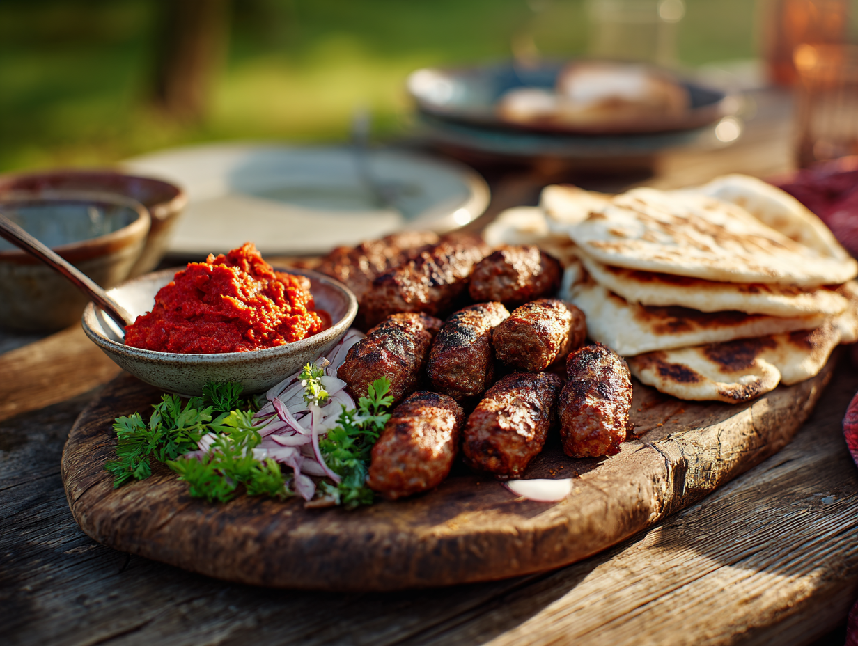 Minced Lamb Cevapi With Ajvar