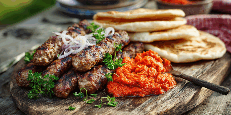 Minced Lamb Cevapi With Ajvar