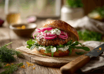 Pork Mince Gravlax Sandwich Patties