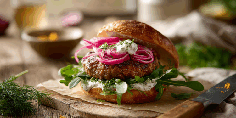 Pork Mince Gravlax Sandwich Patties