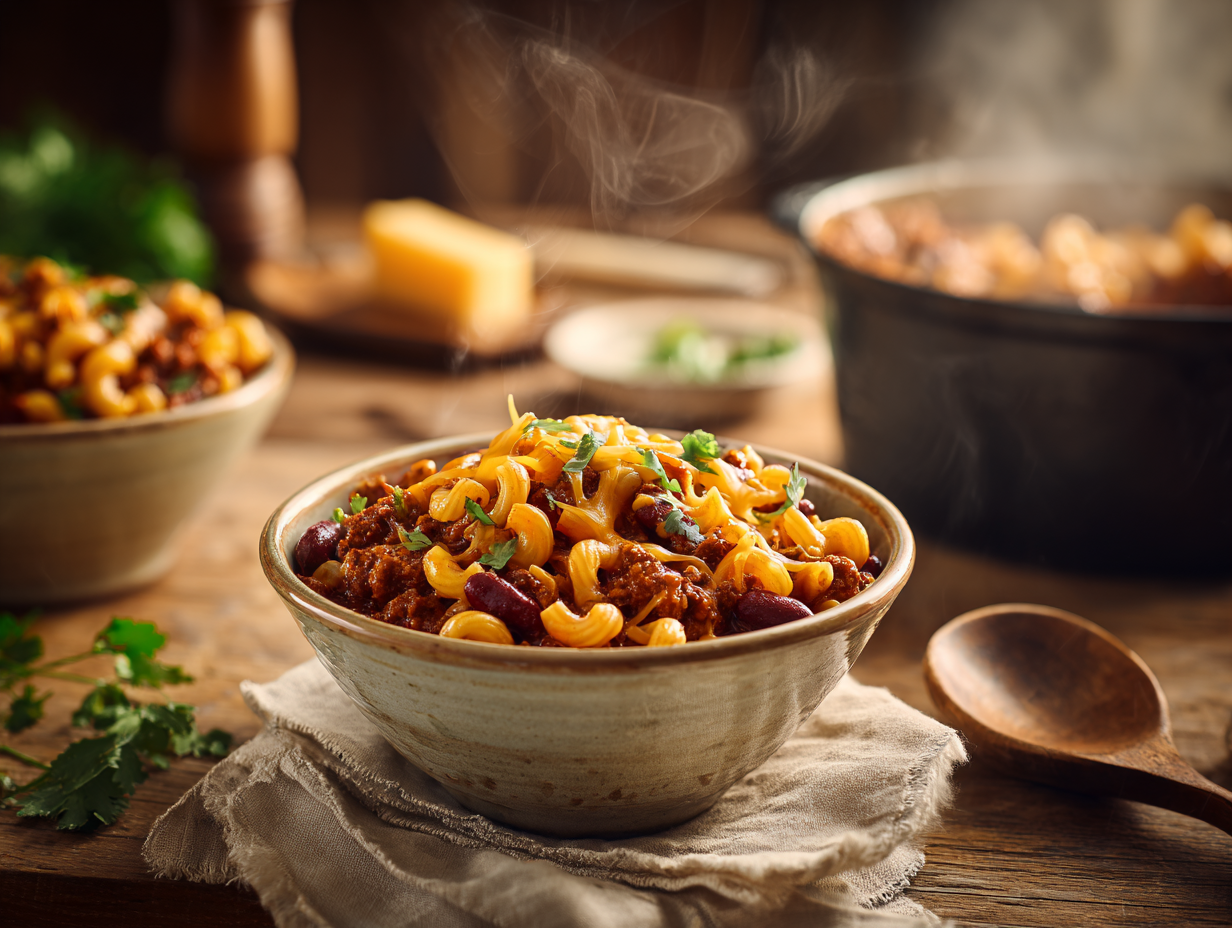 Beef Mince Chili Macaroni