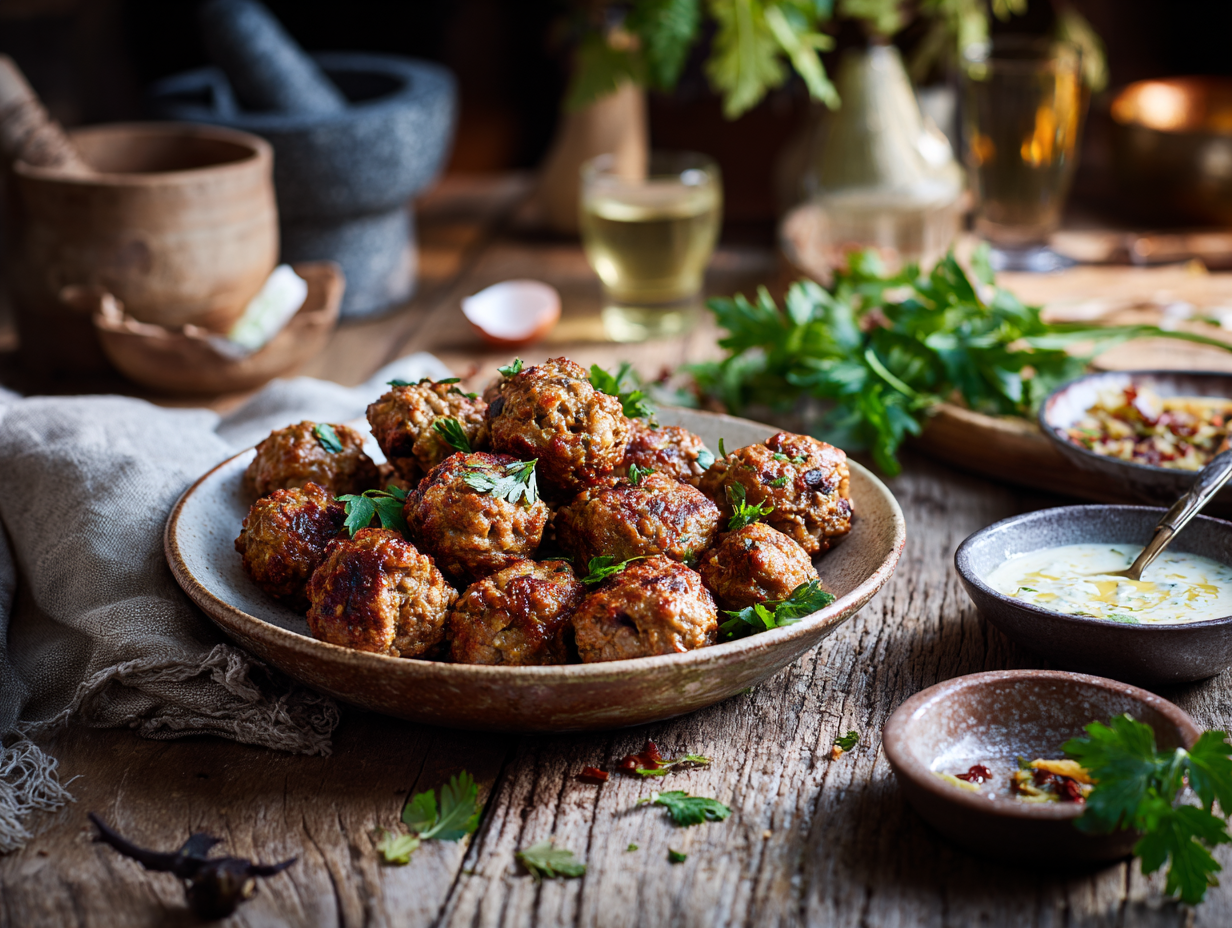 Minced Lamb And Horopito Meatballs
