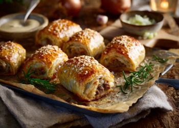 Minced Lamb And Rosemary Sausage Rolls