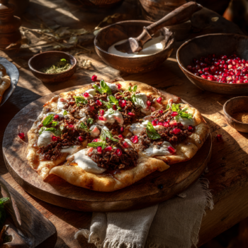 Beef Mince And Pomegranate Flatbreads2