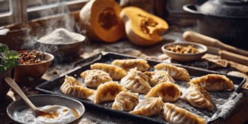 Minced Lamb And Pumpkin Dumplings