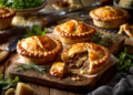 Minced Beef And Cheese Pies With Watercress Salad