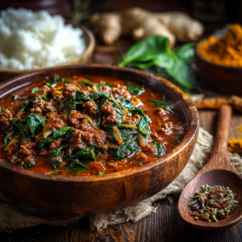 Minced Lamb And Spinach Curry