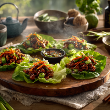 Teriyaki Pork Lettuce Cups