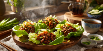 Teriyaki Pork Lettuce Cups