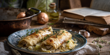 Minced Rabbit And Cabbage Palatschinken