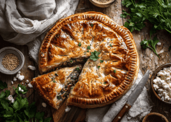 Lamb Mince And Feta Pie
