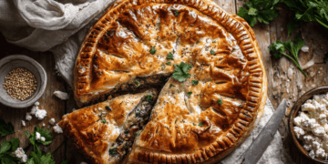 Lamb Mince And Feta Pie