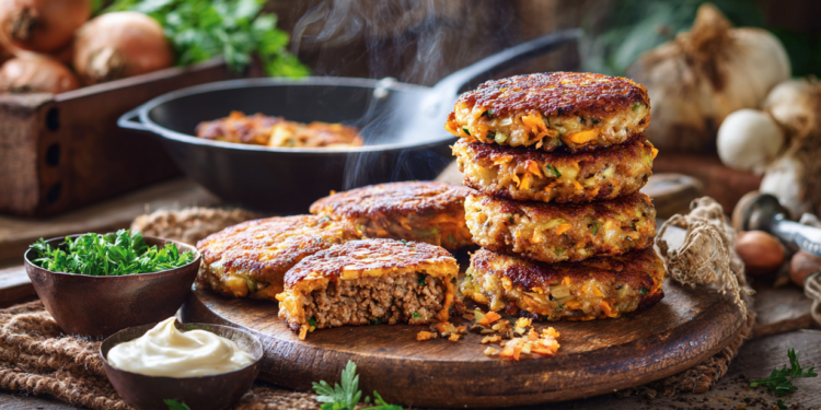 Minced Beef And Kumara Hash Cakes