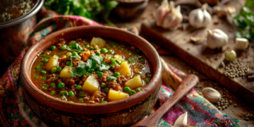 Peruvian Minced Pork Seco De Carne Cilantro Stew