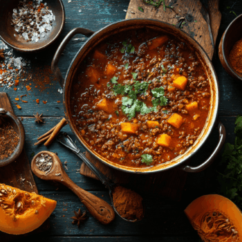 Spicy Minced Lamb Quibebe Pumpkin Stew