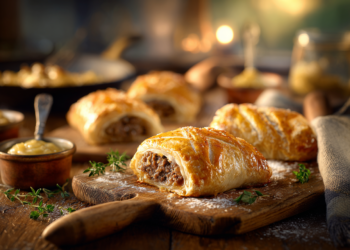 Minced Beef And Onion Sausage Rolls