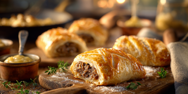 Minced Beef And Onion Sausage Rolls