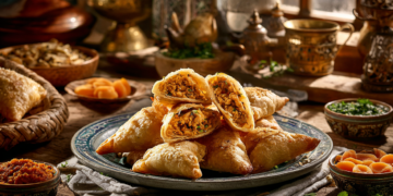 Minced Lamb And Apricot Briouats (Moroccan Pastries)