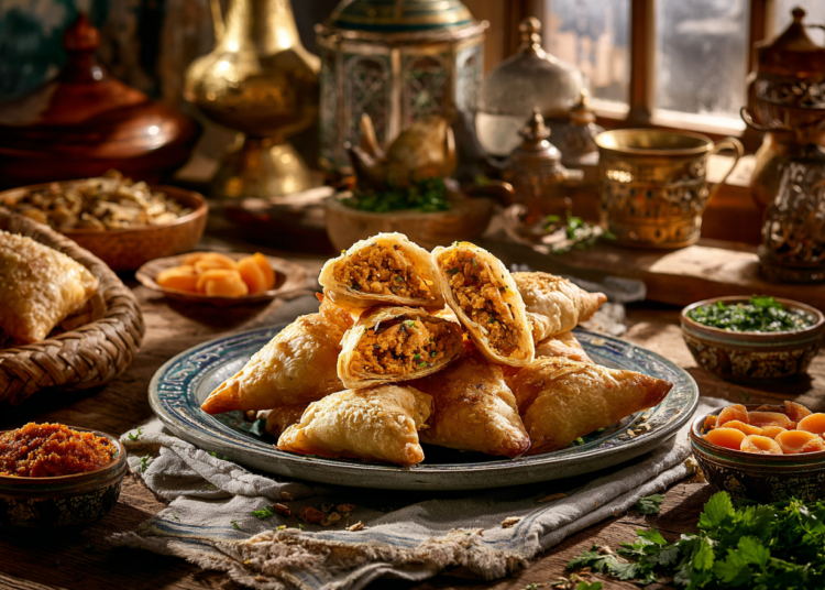 Moroccan Lamb Apricot Briouats 1 Minced Lamb And Apricot Briouats (Moroccan Pastries)