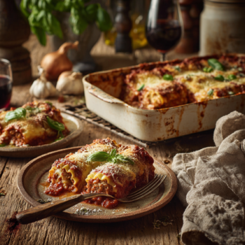 Minced Beef And Ricotta Lasagna Rolls