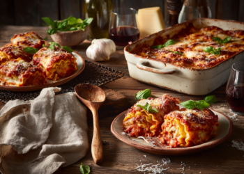 Minced Beef And Ricotta Lasagna Rolls