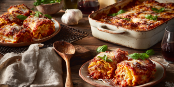 Minced Beef And Ricotta Lasagna Rolls